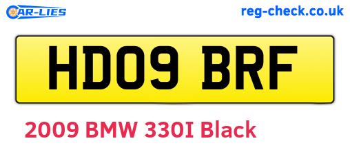 HD09BRF are the vehicle registration plates.