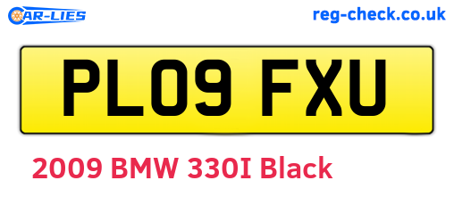 PL09FXU are the vehicle registration plates.