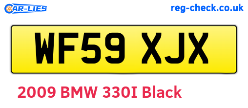 WF59XJX are the vehicle registration plates.