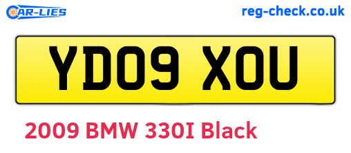 YD09XOU are the vehicle registration plates.