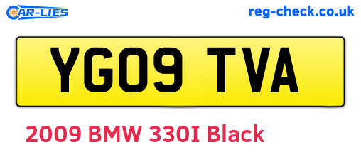 YG09TVA are the vehicle registration plates.