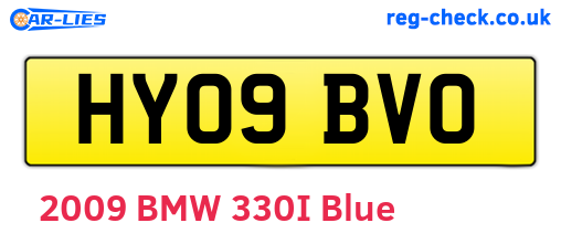 HY09BVO are the vehicle registration plates.