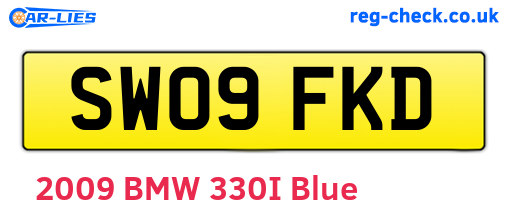 SW09FKD are the vehicle registration plates.