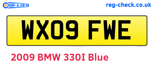 WX09FWE are the vehicle registration plates.