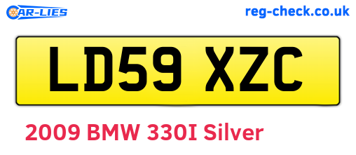 LD59XZC are the vehicle registration plates.