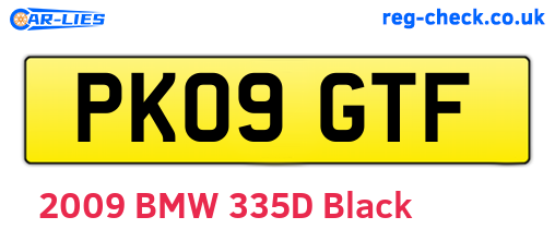 PK09GTF are the vehicle registration plates.