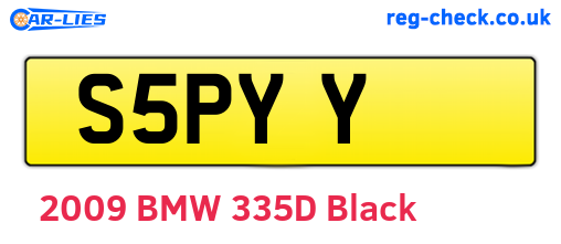 S5PYY are the vehicle registration plates.