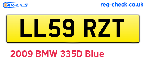 LL59RZT are the vehicle registration plates.