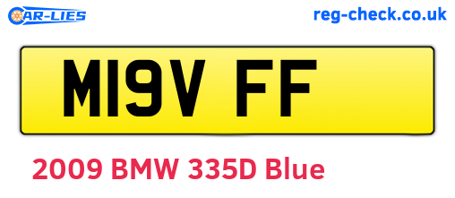M19VFF are the vehicle registration plates.