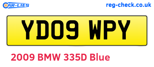 YD09WPY are the vehicle registration plates.