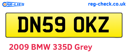 DN59OKZ are the vehicle registration plates.
