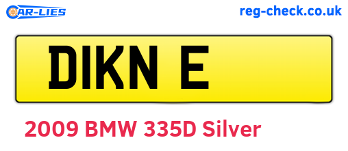 D1KNE are the vehicle registration plates.