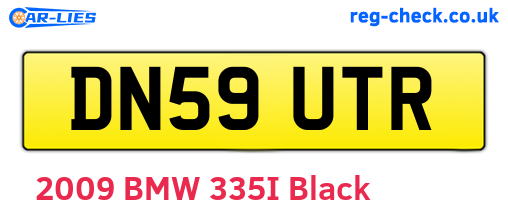 DN59UTR are the vehicle registration plates.