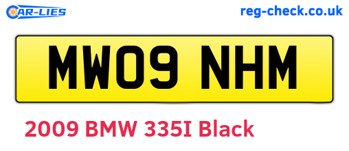 MW09NHM are the vehicle registration plates.