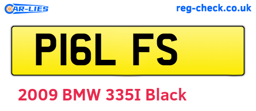 P16LFS are the vehicle registration plates.
