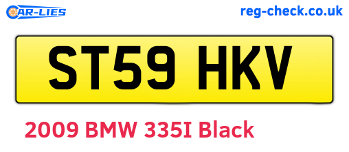 ST59HKV are the vehicle registration plates.