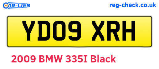 YD09XRH are the vehicle registration plates.