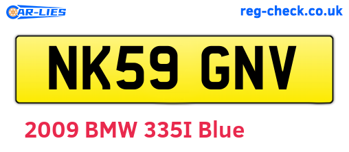 NK59GNV are the vehicle registration plates.