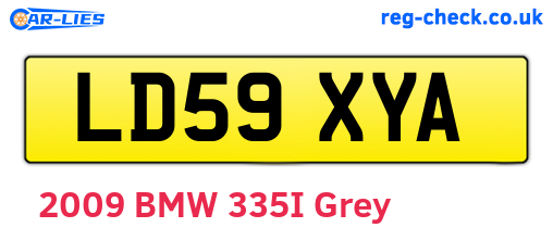 LD59XYA are the vehicle registration plates.