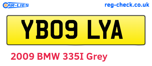 YB09LYA are the vehicle registration plates.