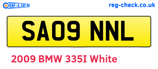 SA09NNL are the vehicle registration plates.