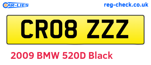 CR08ZZZ are the vehicle registration plates.