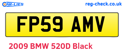 FP59AMV are the vehicle registration plates.
