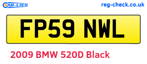 FP59NWL are the vehicle registration plates.