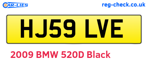 HJ59LVE are the vehicle registration plates.