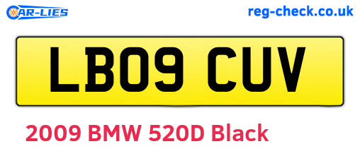 LB09CUV are the vehicle registration plates.