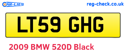 LT59GHG are the vehicle registration plates.