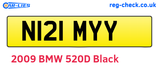 N121MYY are the vehicle registration plates.