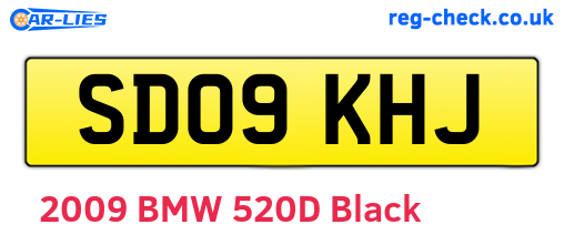 SD09KHJ are the vehicle registration plates.