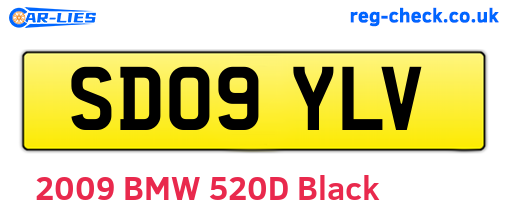 SD09YLV are the vehicle registration plates.