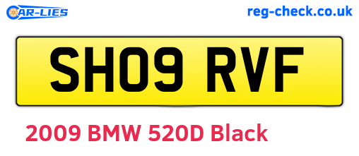 SH09RVF are the vehicle registration plates.