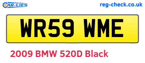 WR59WME are the vehicle registration plates.
