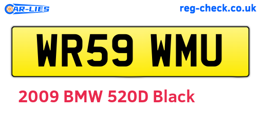 WR59WMU are the vehicle registration plates.