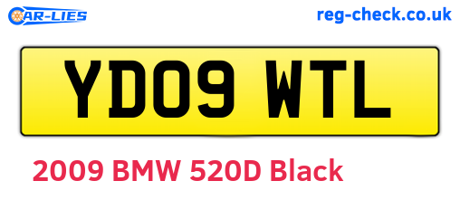 YD09WTL are the vehicle registration plates.