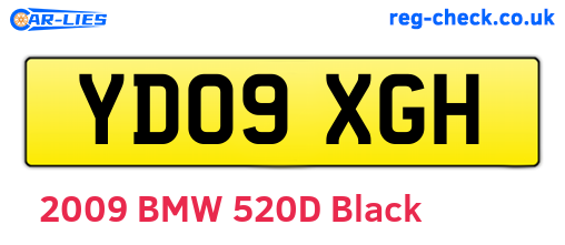 YD09XGH are the vehicle registration plates.