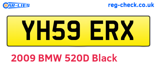 YH59ERX are the vehicle registration plates.