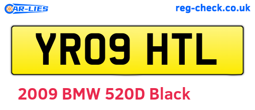 YR09HTL are the vehicle registration plates.