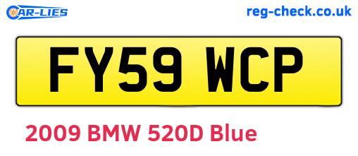 FY59WCP are the vehicle registration plates.