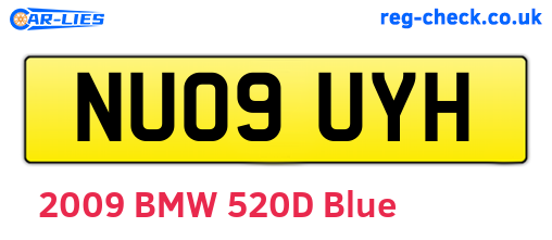 NU09UYH are the vehicle registration plates.