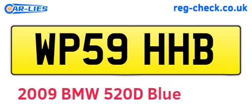 WP59HHB are the vehicle registration plates.