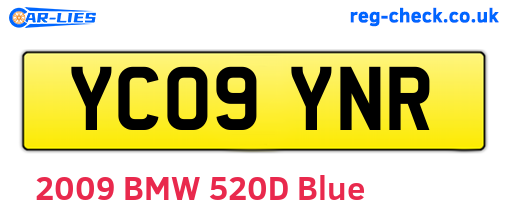 YC09YNR are the vehicle registration plates.