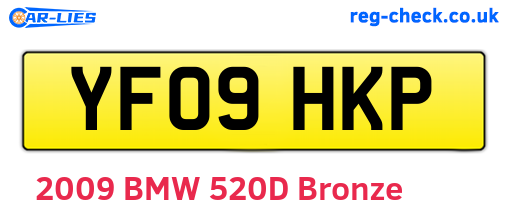 YF09HKP are the vehicle registration plates.