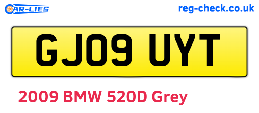 GJ09UYT are the vehicle registration plates.