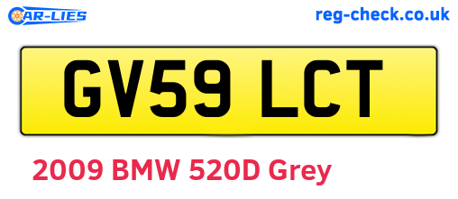 GV59LCT are the vehicle registration plates.