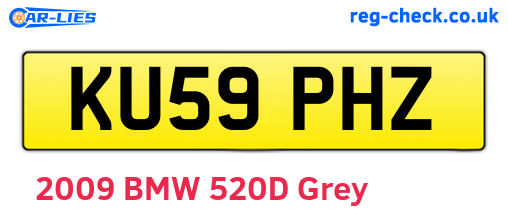 KU59PHZ are the vehicle registration plates.
