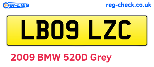 LB09LZC are the vehicle registration plates.